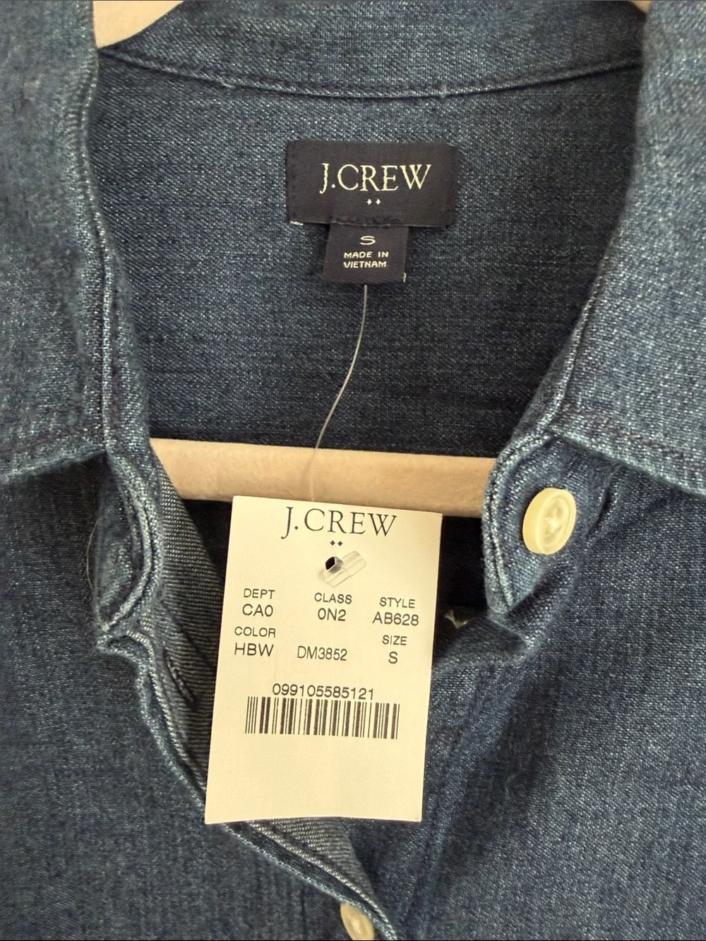 J. Crew Women’s Denim Button-Down Shirt in Indigo